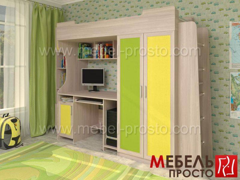 детская кровать-чердак карлсон модульный в Хабаровске