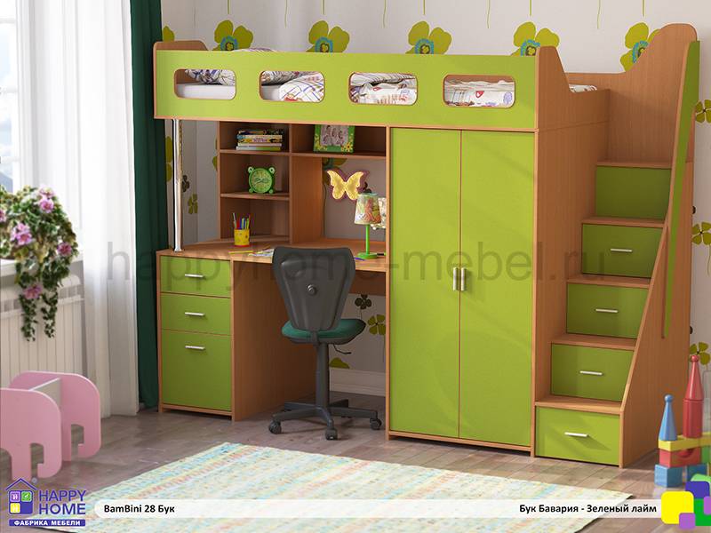 кровать-чердак bambini 28 в Хабаровске