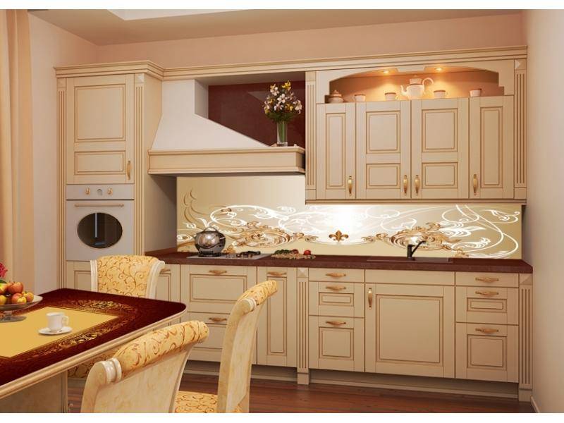 светлая кухня классика 001 в Хабаровске
