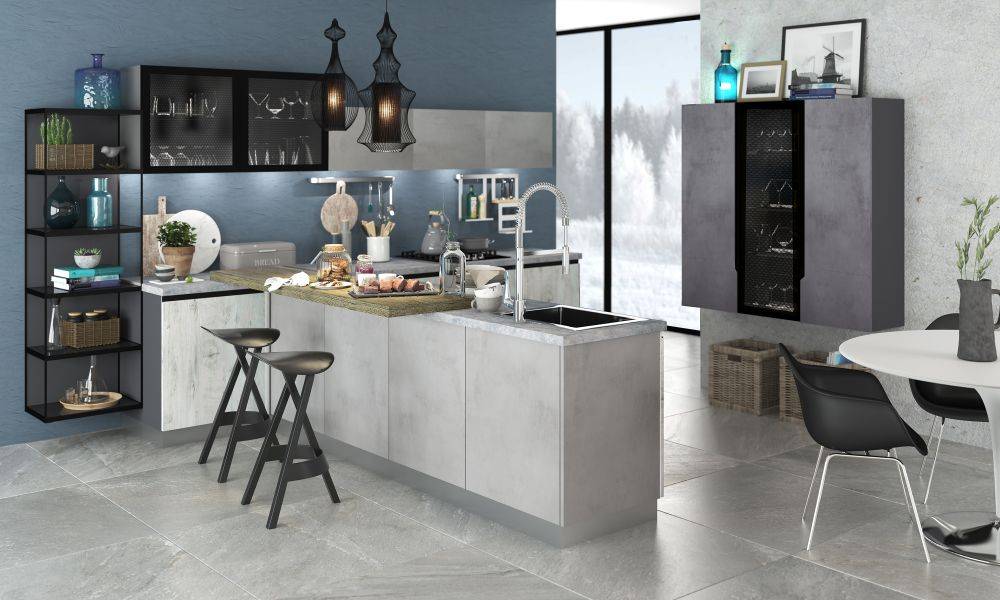 стильная кухня loft в Хабаровске