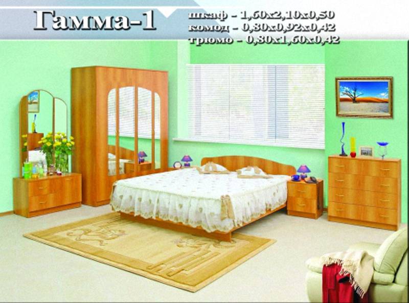 спальный гарнитур «гамма 1» в Хабаровске