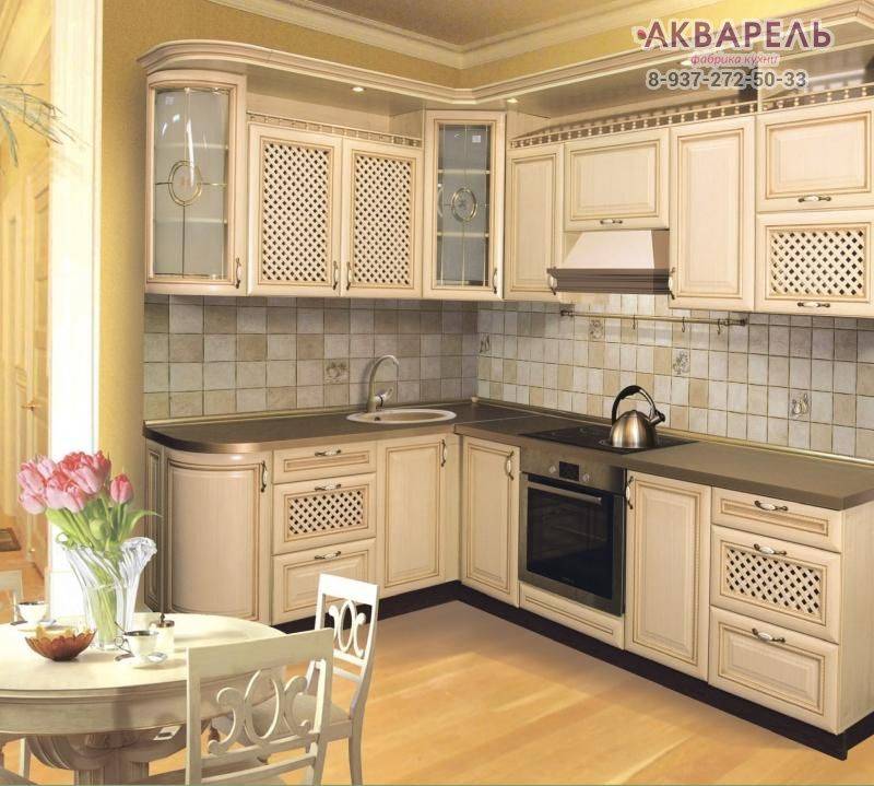 кухня угловая в пленке пвх с патиной в Хабаровске