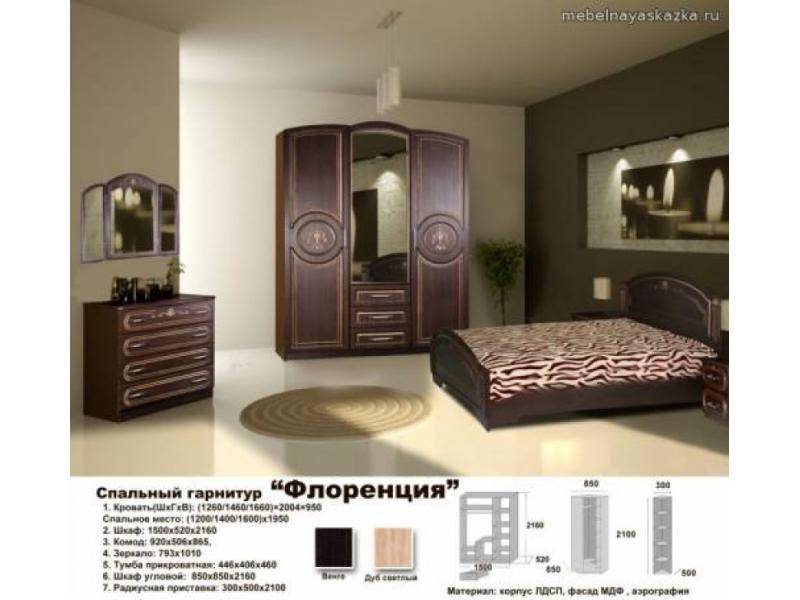спальный гарнитур флоренция в Хабаровске
