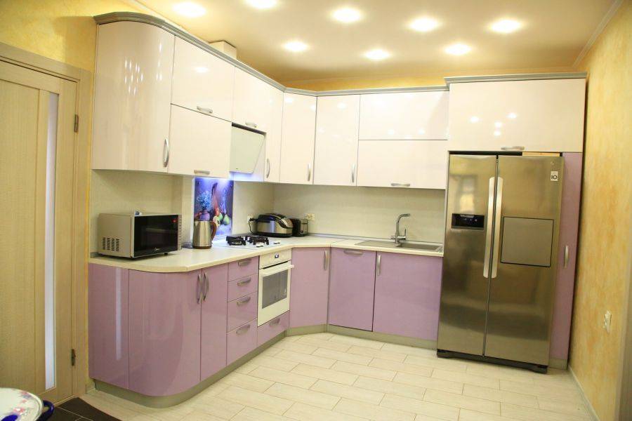 угловая радиусная кухня в Хабаровске