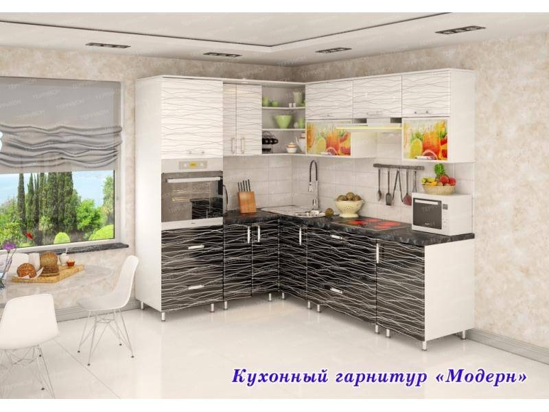 кухонный гарнитур угловой модерн в Хабаровске