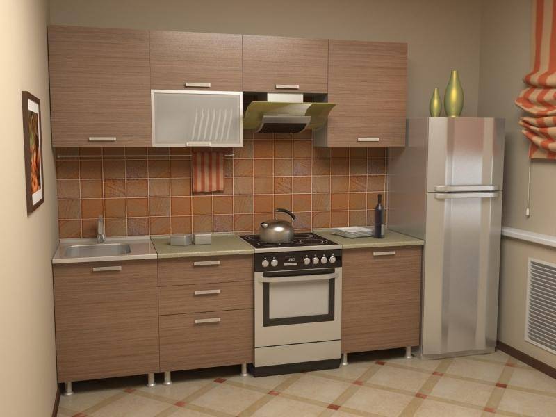 кухня прямая азалия комплектация 7 в Хабаровске