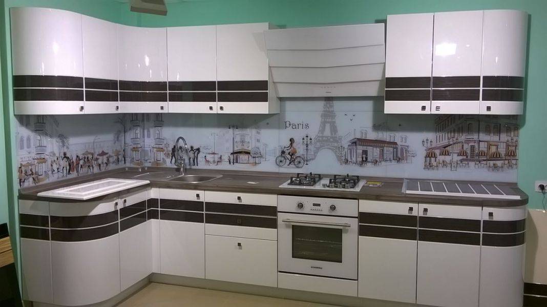 угловая кухня глянец в Хабаровске