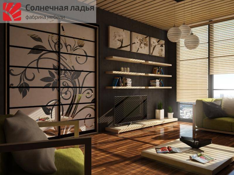 шкаф - купе для гостиной 3 в Хабаровске