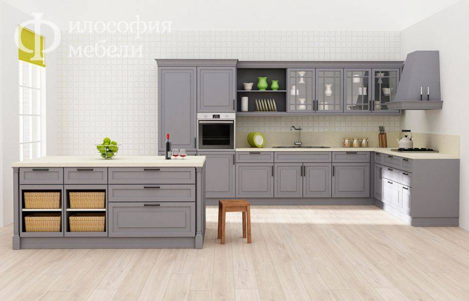 кухня №31 с островом в Хабаровске