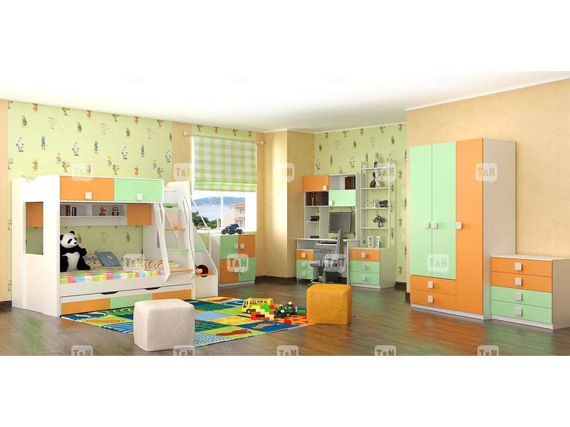 детская двухъярусная кровать rich green в Хабаровске