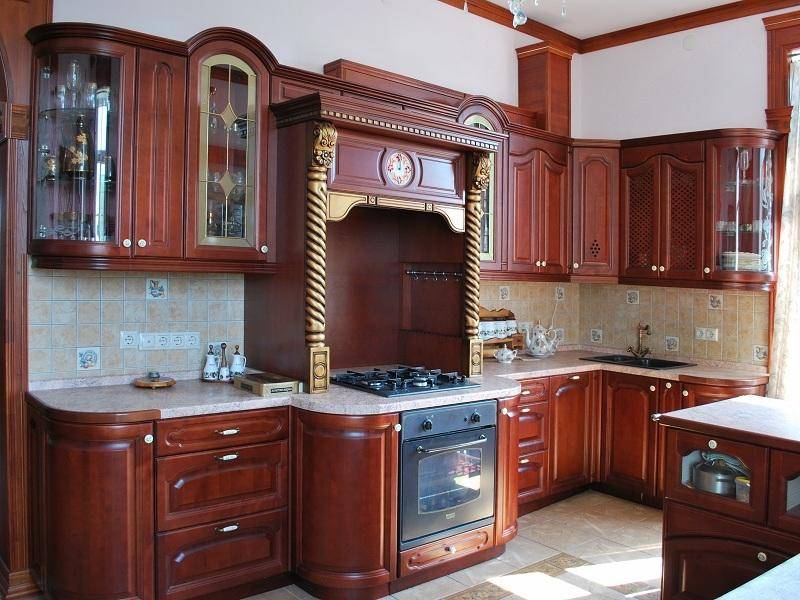 кухонный гарнитур береза цвет вишня в Хабаровске