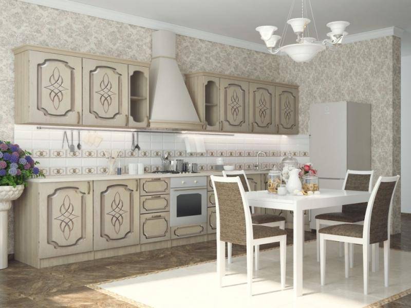 кухонный гарнитур прямой колибри в Хабаровске
