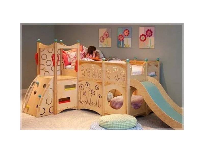 детская оригинальная кровать с горкой в Хабаровске