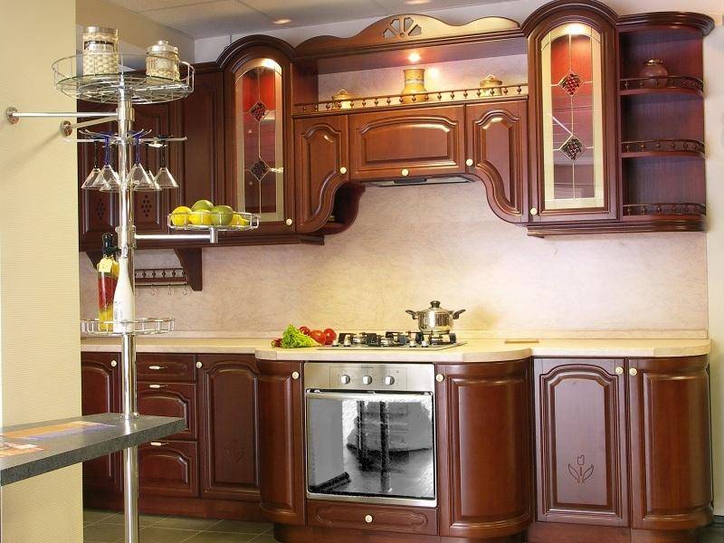 кухонный гарнитур бук цвет вишня в Хабаровске