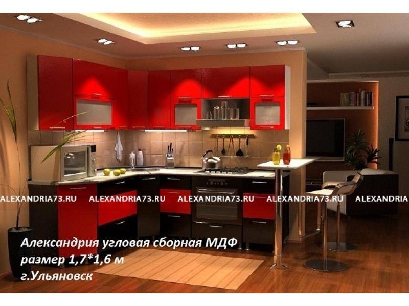 кухонный гарнитур александрия плюс угловая сборная в Хабаровске