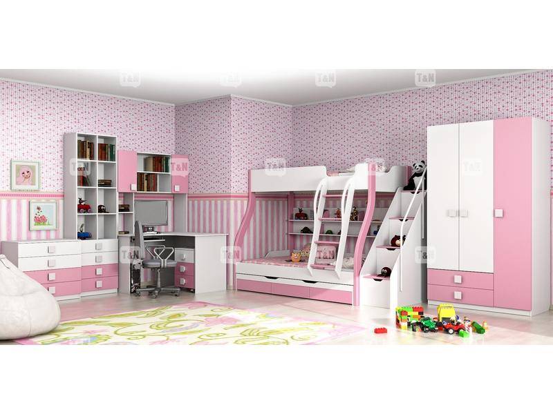 детская двухъярусная кровать tracy pink в Хабаровске