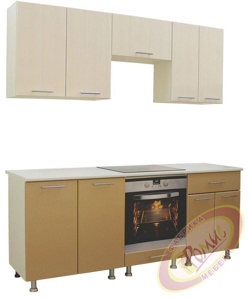 кухня ромис 3 с фасадами из мдф в Хабаровске