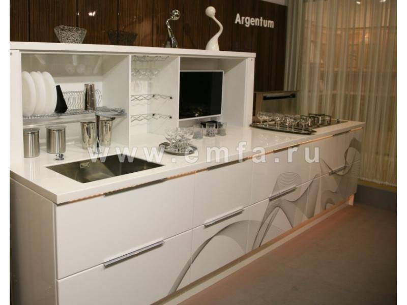 кухонный гарнитур прямой argentum в Хабаровске