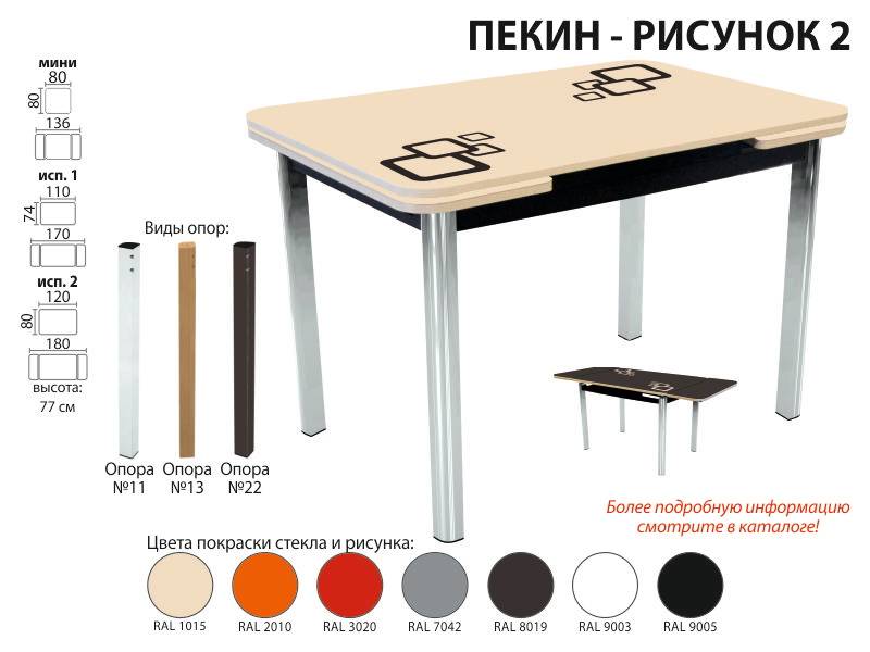 стол пекин рисунок 2 в Хабаровске