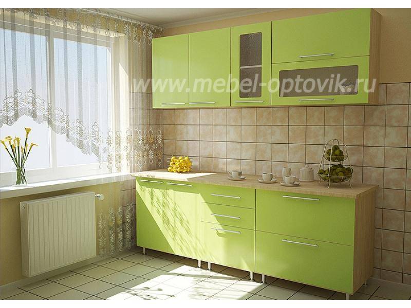кухонный гарнитур прямой киви в Хабаровске