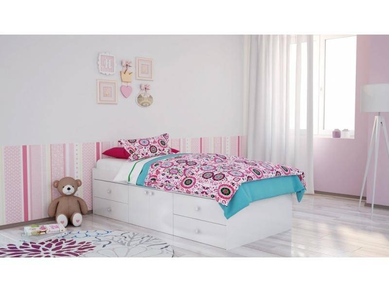 кровать белая polini simple в Хабаровске