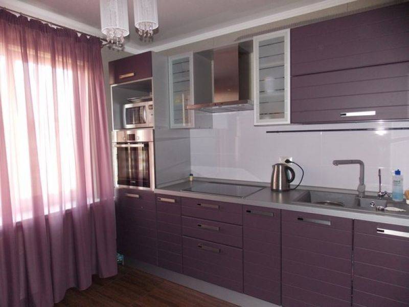 фиолетовая кухня в Хабаровске