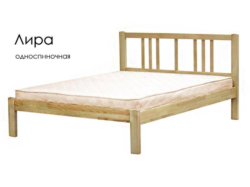 кровать лира из массива сосны в Хабаровске