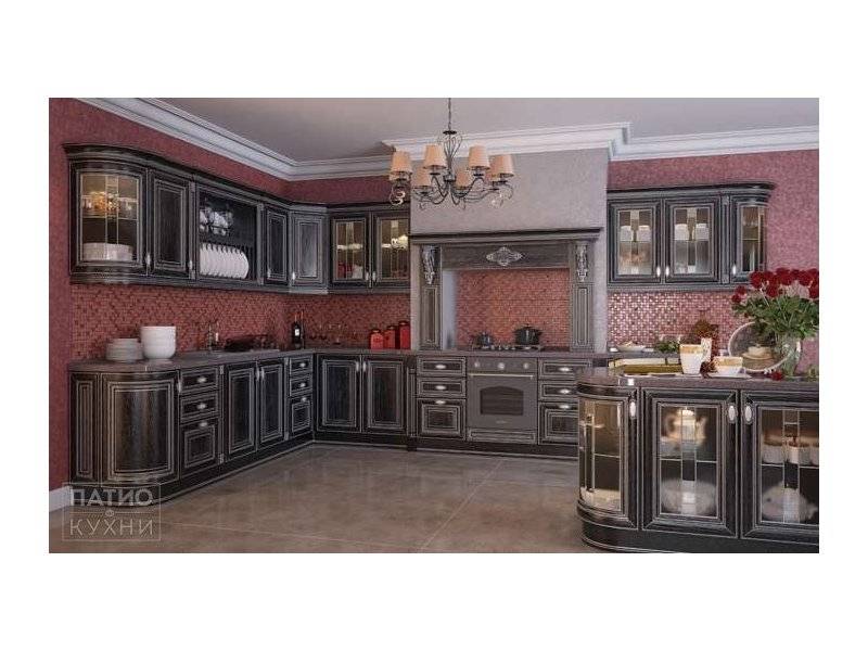 кухонный гарнитур gagliano (патина серебро) арт. 11 в Хабаровске