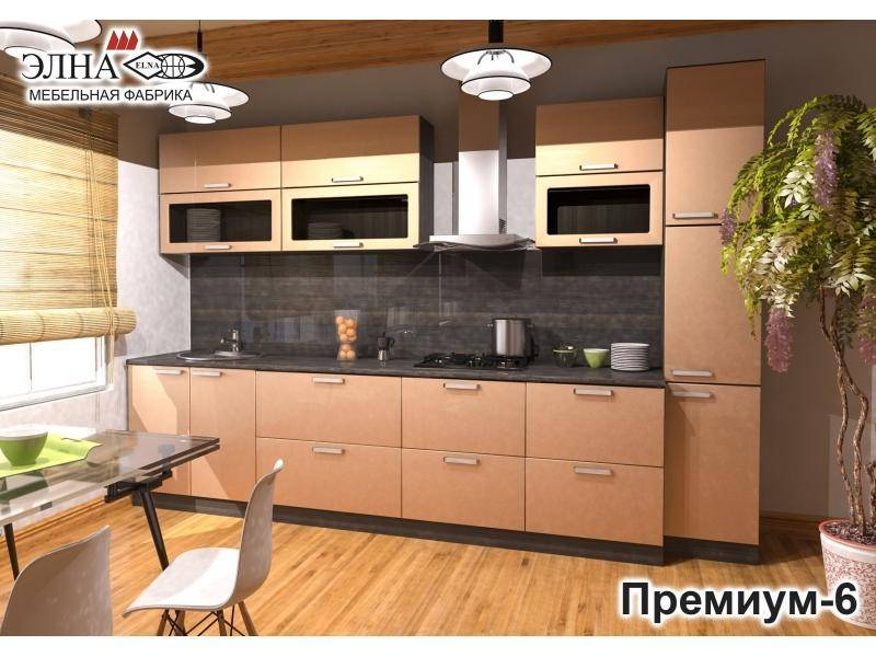 кухня прямая премиум 6 в Хабаровске