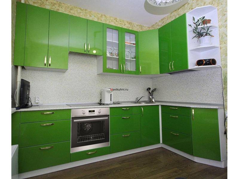 кухня изумрудная зелень в Хабаровске