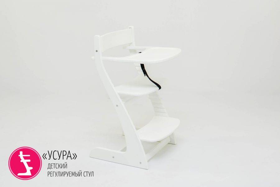 детский растущий регулируемый стул усура белый в Хабаровске