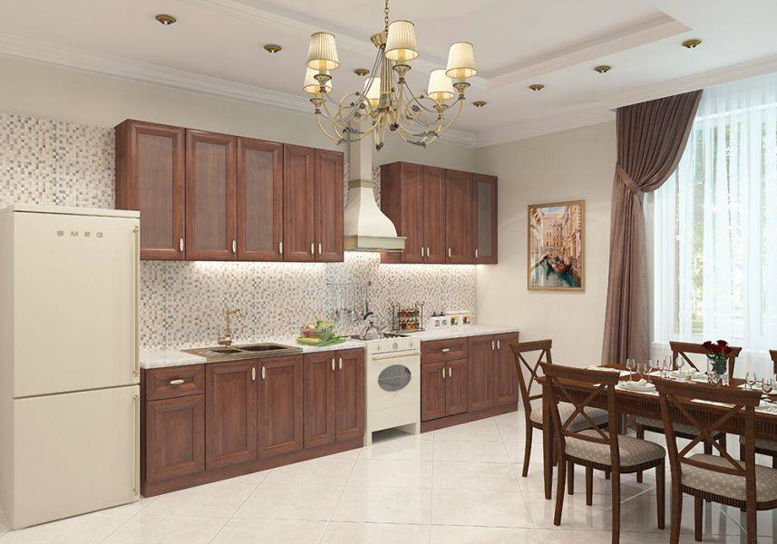 кухонная мебель eva gold virginia итальянский орех в Хабаровске