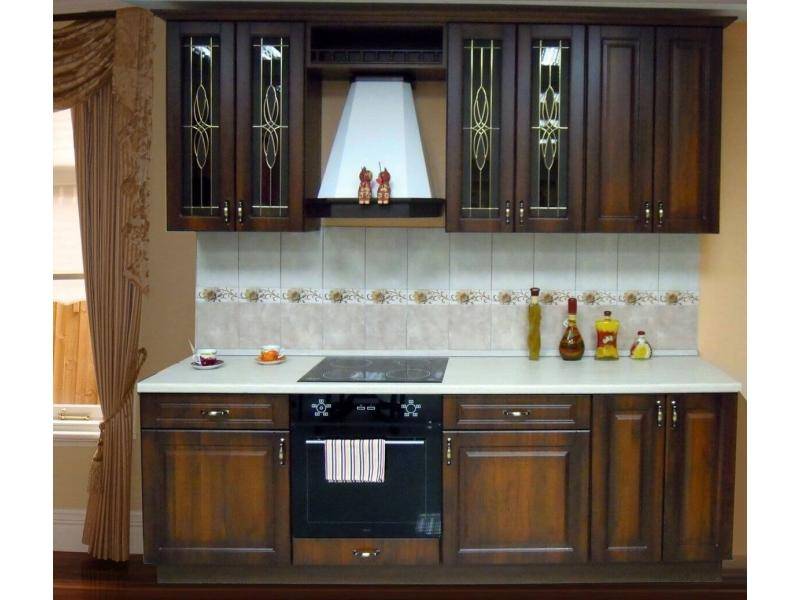 коричневая кухня кантри в Хабаровске