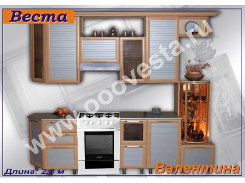 кухонный гарнитур прямой валентина в Хабаровске
