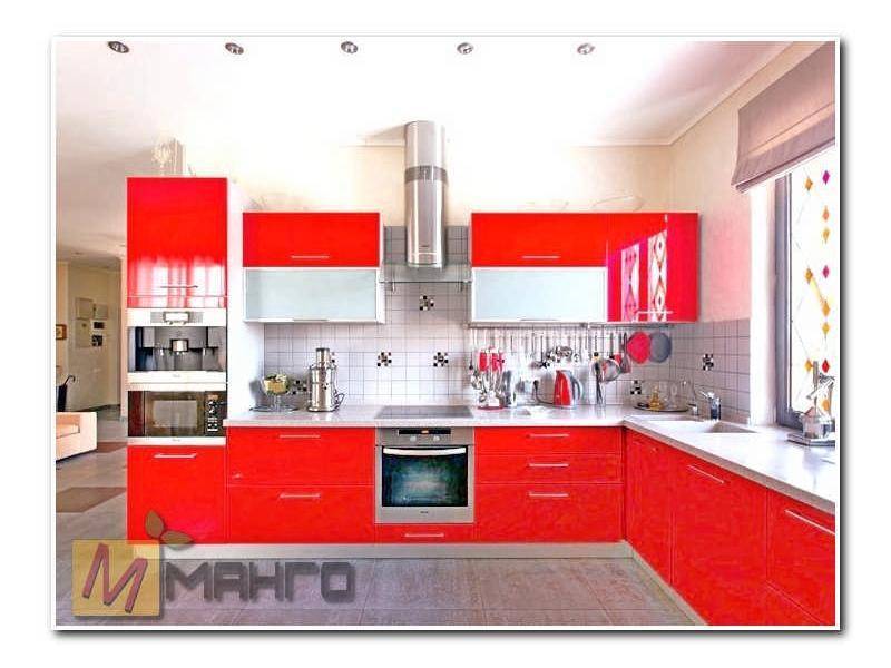 красный кухонный гарнитур анжела в Хабаровске