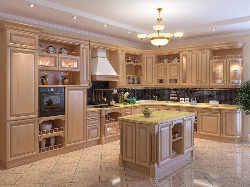 классическая угловая кухня в Хабаровске