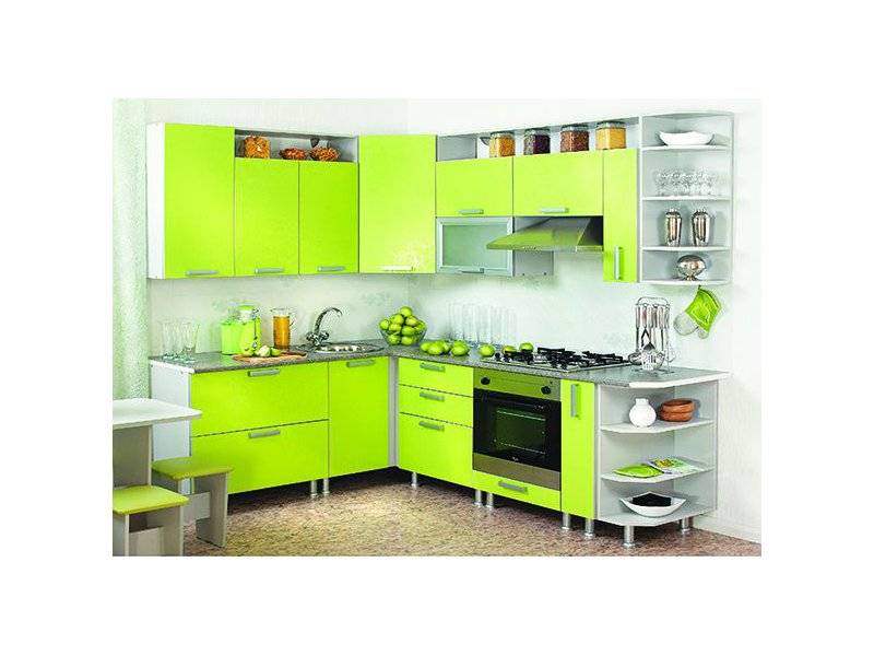угловая яркая кухня 19 в Хабаровске