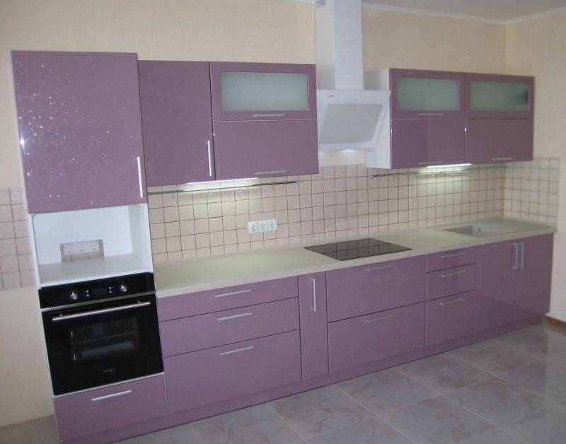 кухня со встроенной бытовой техникой в Хабаровске