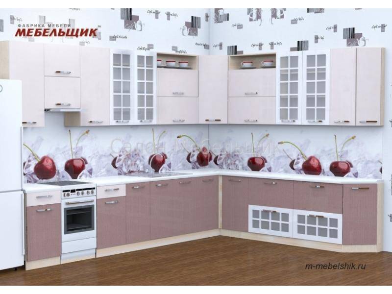 кухонныый гарнитур с пластиковыми фасадами в Хабаровске