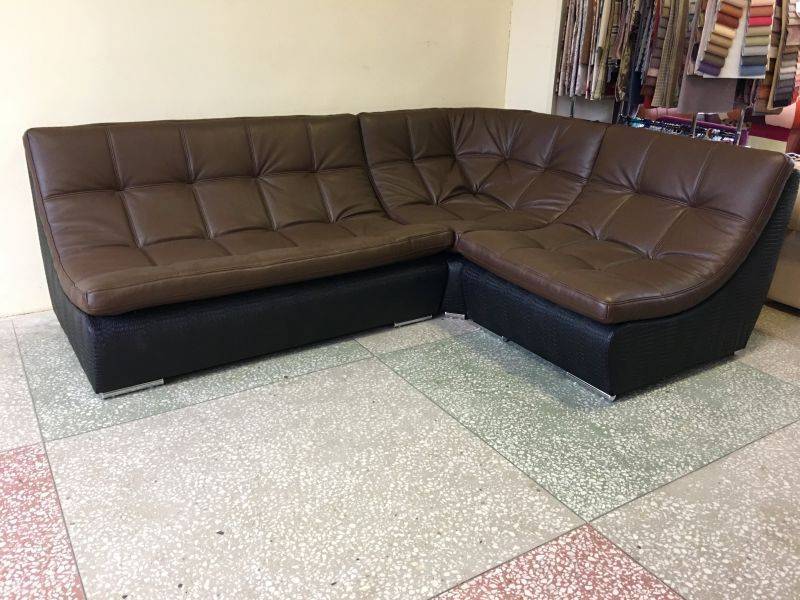 модульный угловой кожаный диван ланкастер в Хабаровске