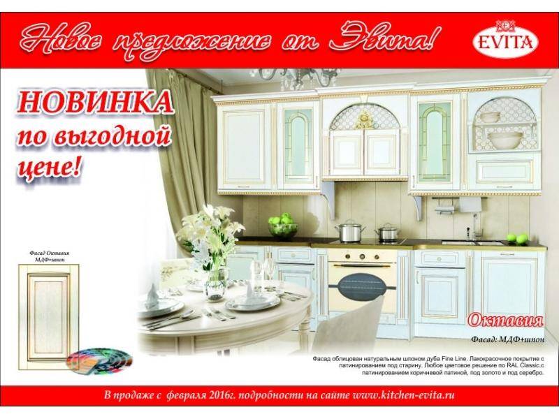 кухня прямая октавия в Хабаровске
