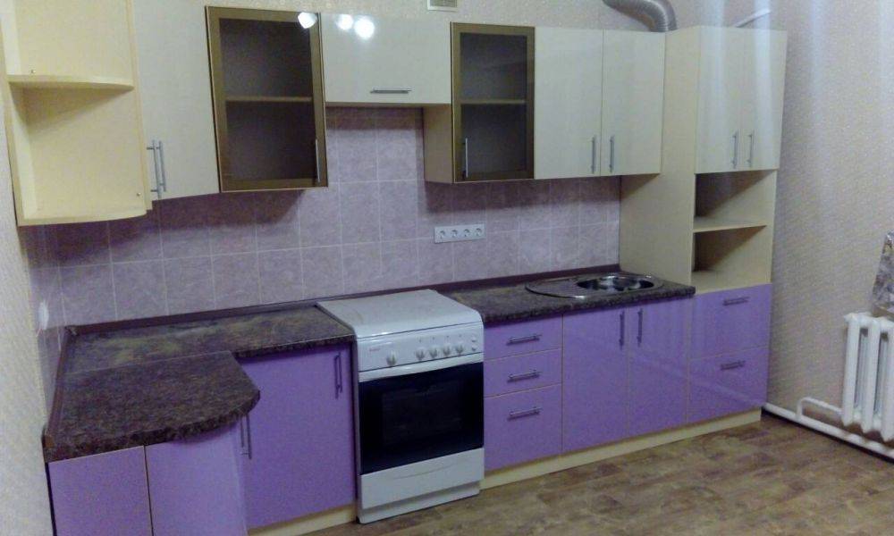угловая комбинированная кухня в Хабаровске