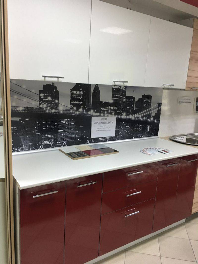 кухня из пластика 1,8м в Хабаровске
