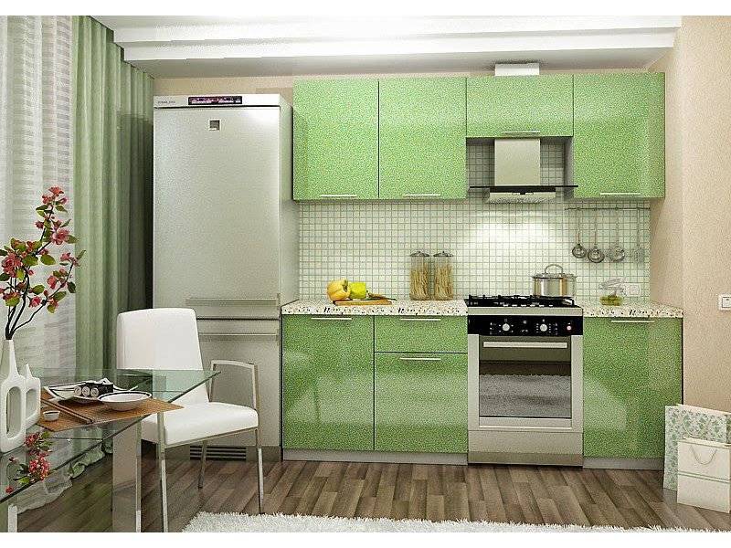 небольшая прямая кухня в Хабаровске