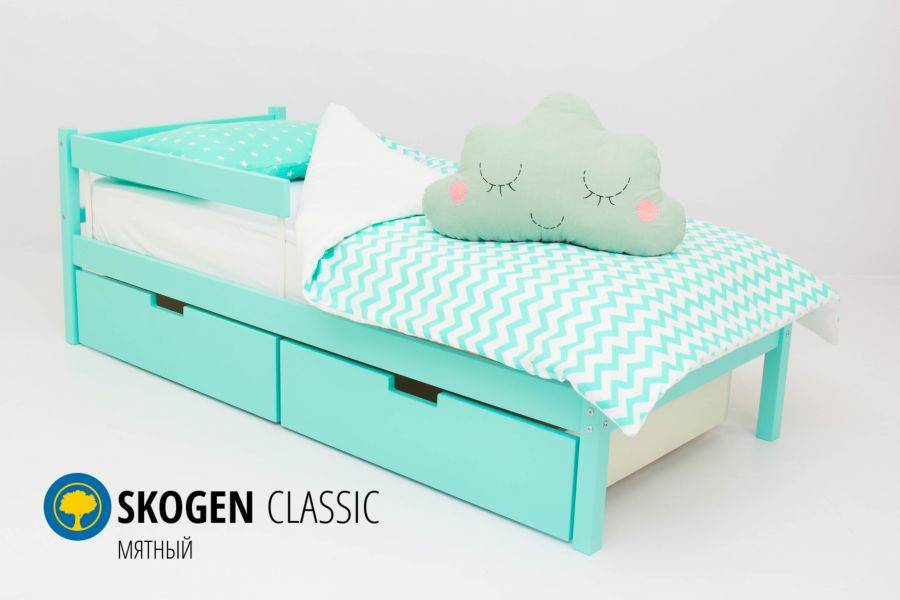 детская кровать skogen classic мятный в Хабаровске