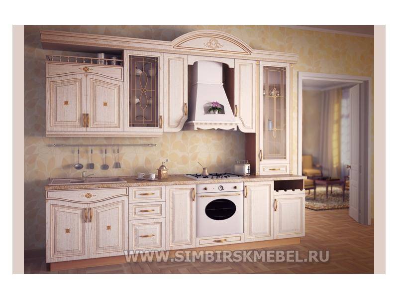 кухонный гарнитур прямой анастасия в Хабаровске