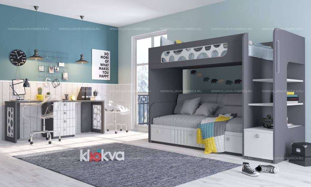 детская вельвет velvet с двухъярусной кроватью в Хабаровске