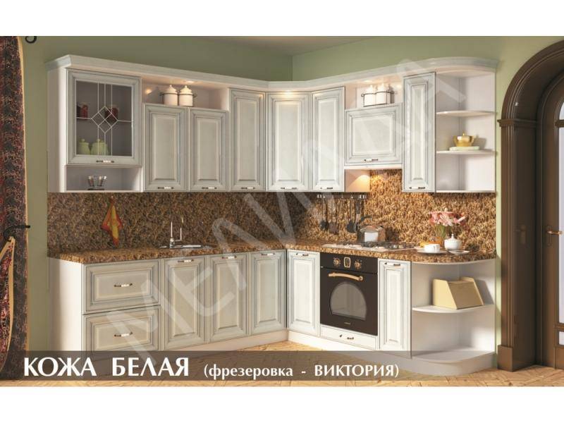 кухня кожа белая в Хабаровске