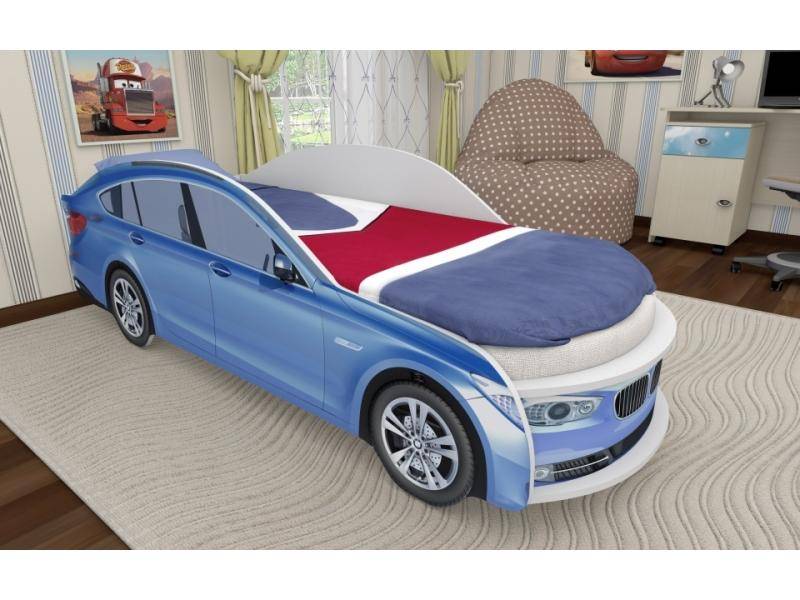 детская кровать машина синяя в Хабаровске