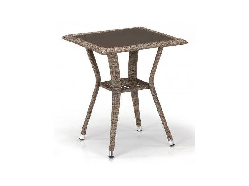 стол из ротанга t25-w56-50x50 light brown в Хабаровске